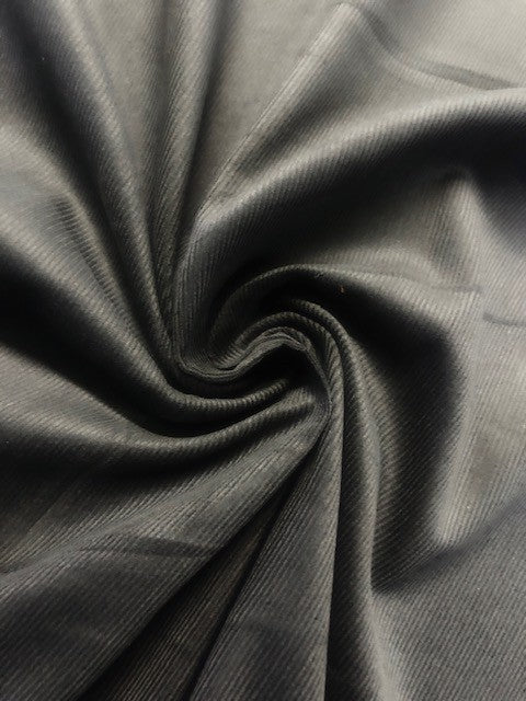 Charcoal 16-Wale Cotton Corduroy – 148 cm Wide