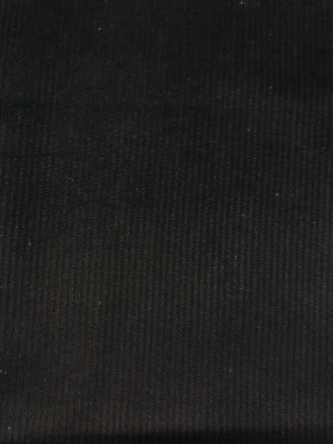 Black 16-Wale Cotton Corduroy – 148 cm Wide