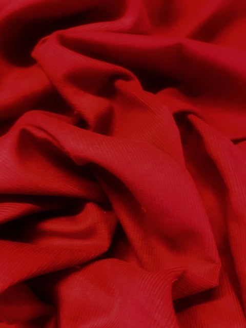 Red 16-Wale Cotton Corduroy – 148 cm Wide