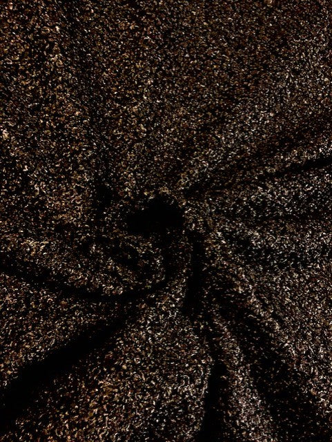 Black Bouclé Fabric with Soft Touch Reverse – 150 cm Wide