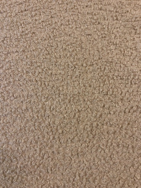 Beige Bouclé Fabric with Soft Touch Reverse – 150 cm Wide