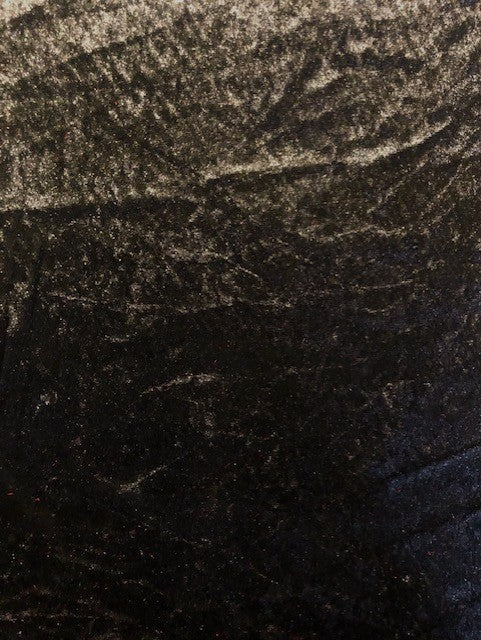 Crushed Stretch Velvet Fabric – Black