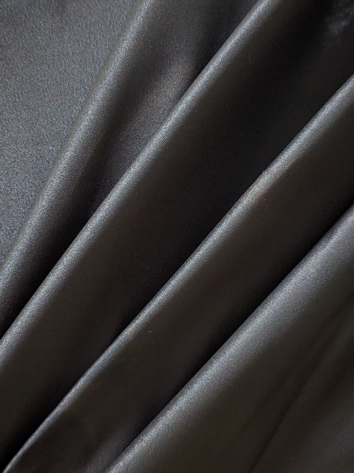 Almost Black Poly/Acetate Stretch Lining