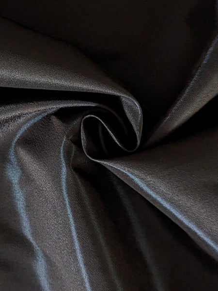 Almost Black Brown Poly/Acetate Stretch Lining
