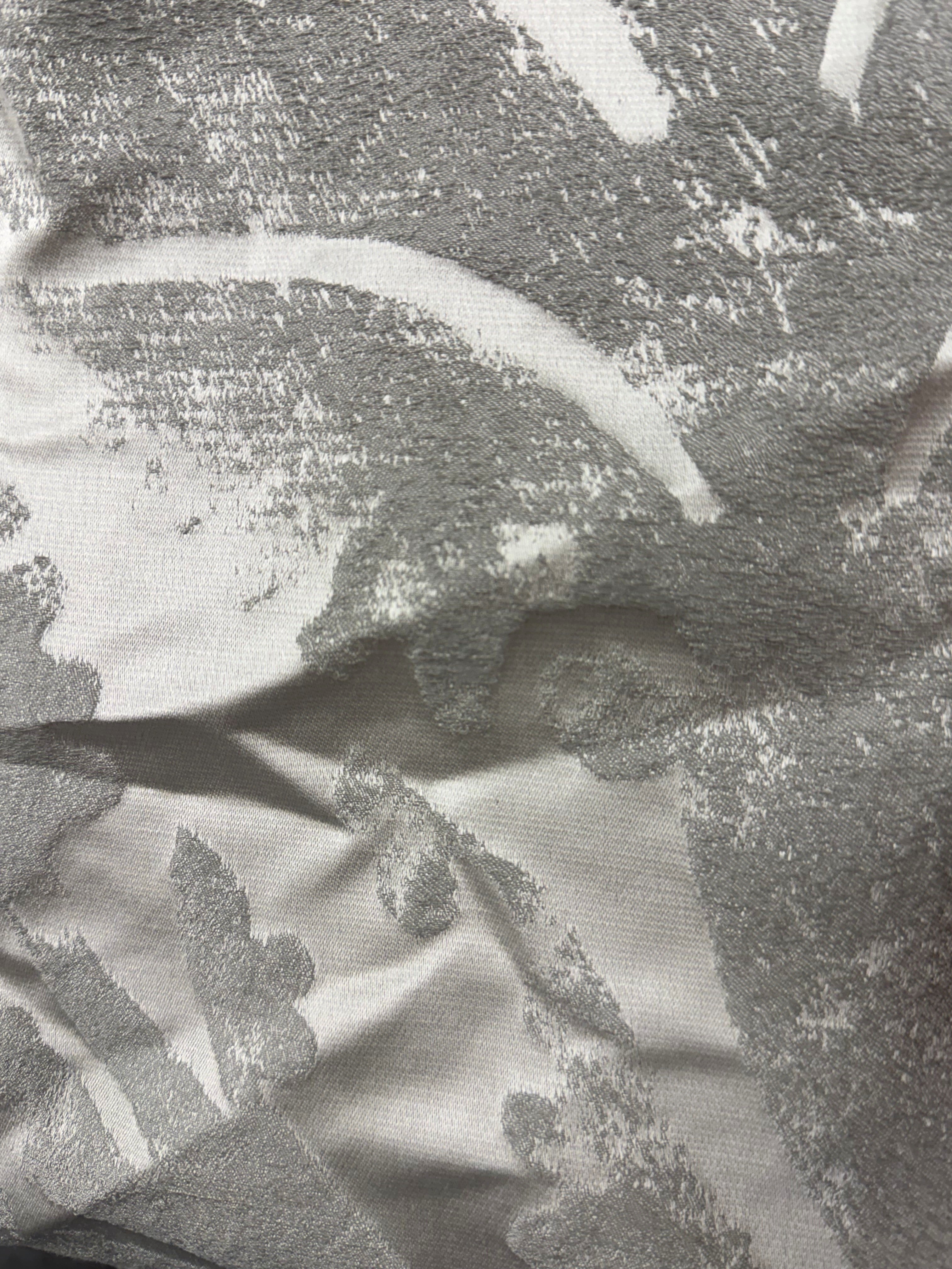 Designers Guild Silver Grey Jacquard Fabric – 145 cm Wide | Curtains & Furnishings