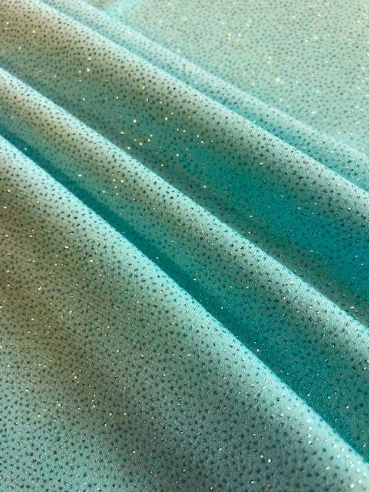 Sky Blue Glitter on Jersey – 148 cm Wide