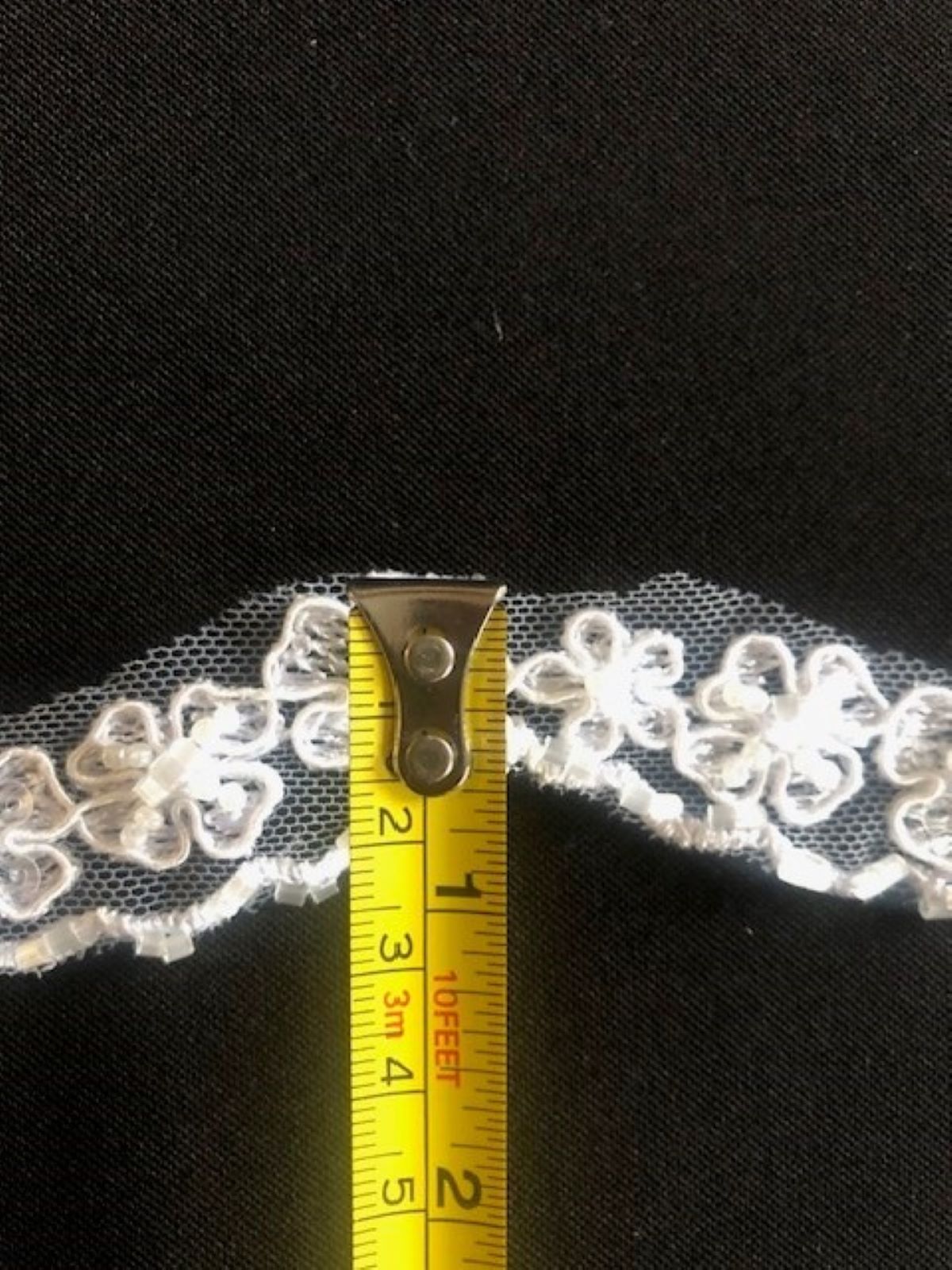White Clover Design Beaded Edging, 2cm Wide