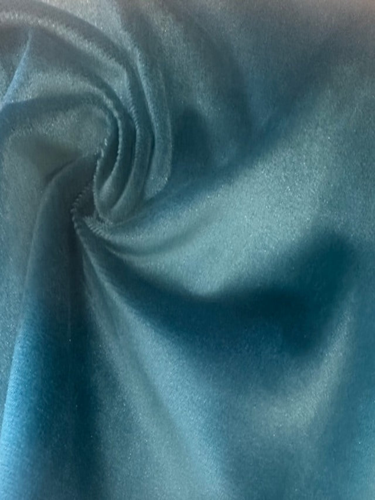 Teal Soft Handle Fluid Drape Velvet