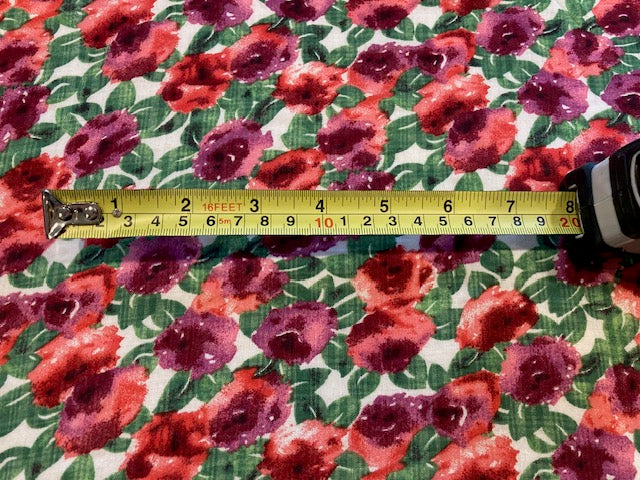 Fuchsia /Pink Allover Flowers