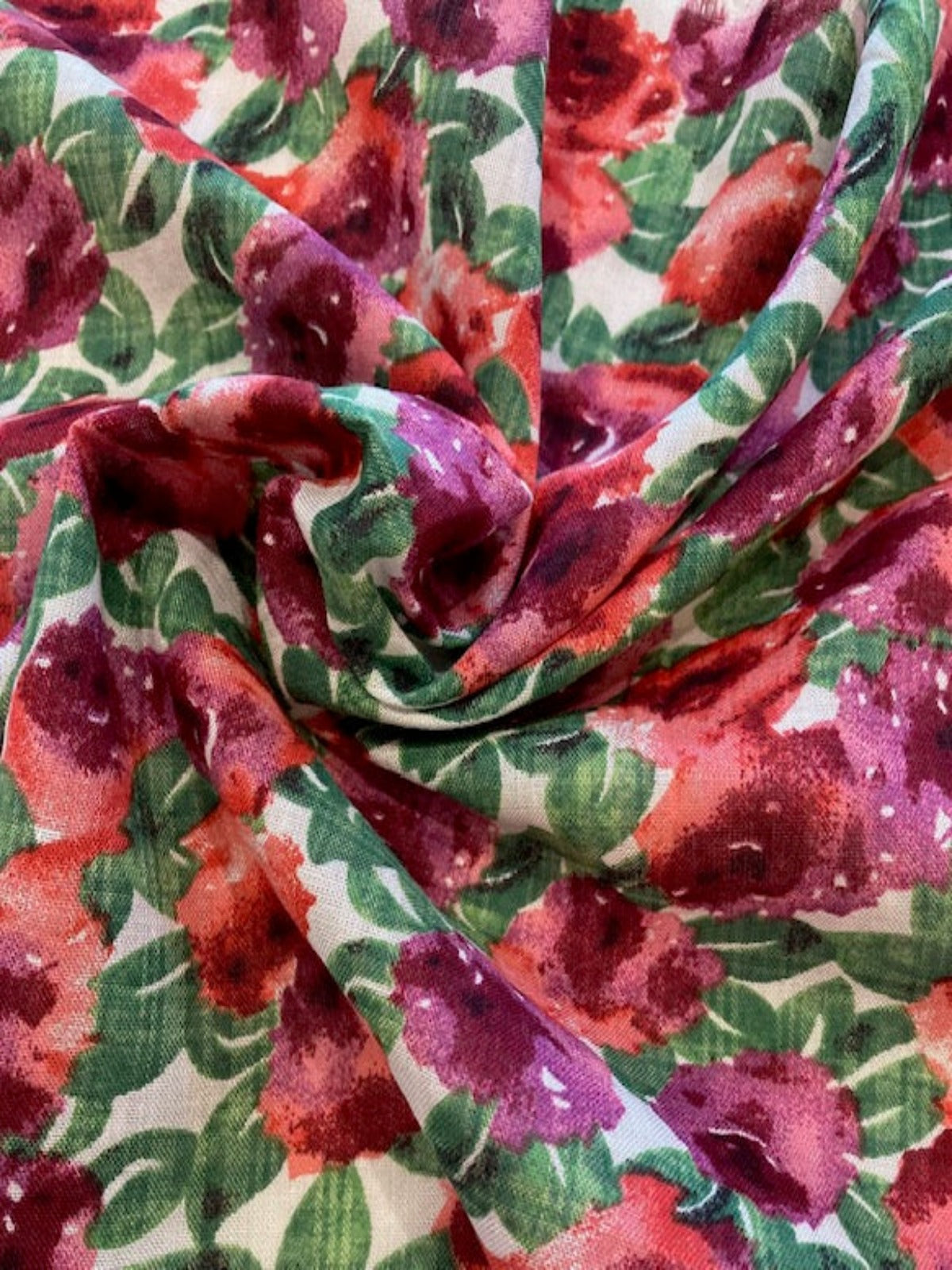 Fuchsia /Pink Allover Flowers