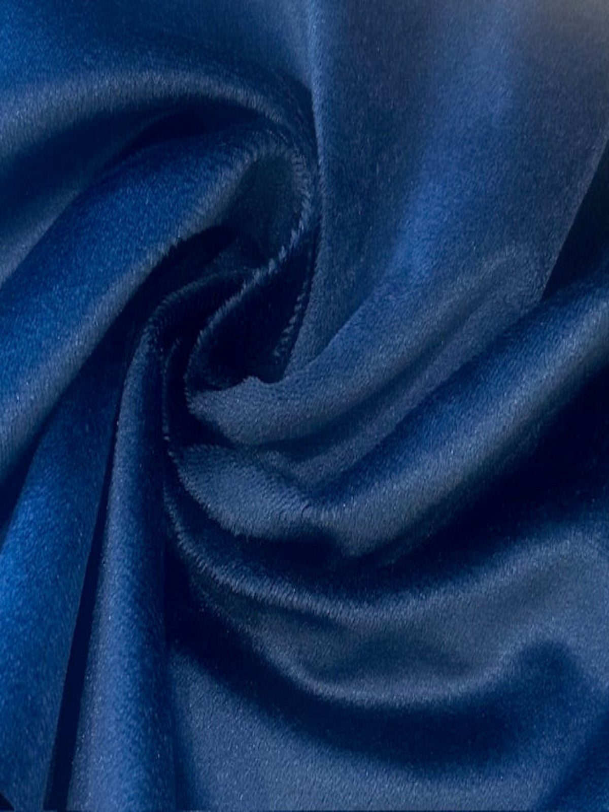 Mid Blue Soft Handle Fluid Drape Velvet