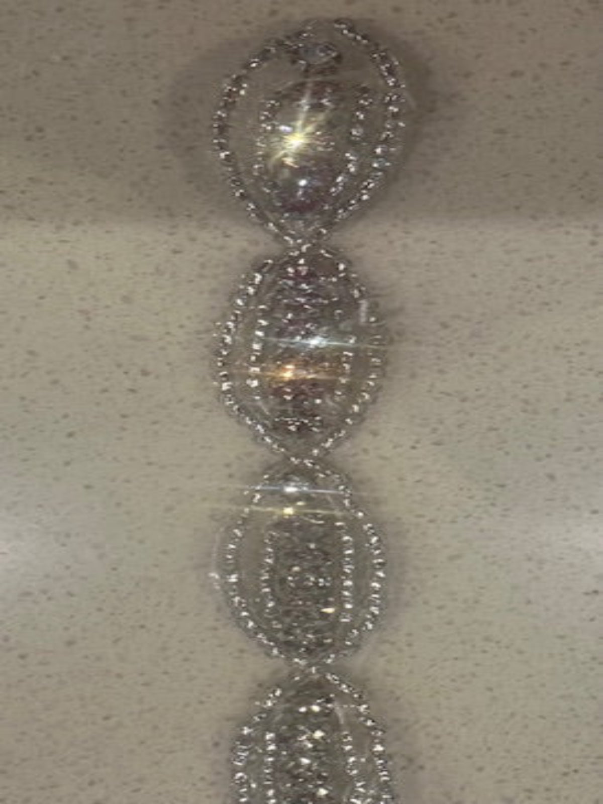 Linked Oval Crystal Trim