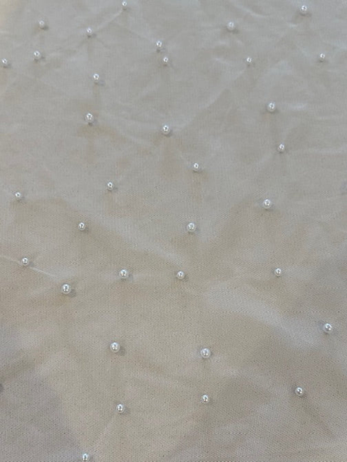 White Pearls on Mesh