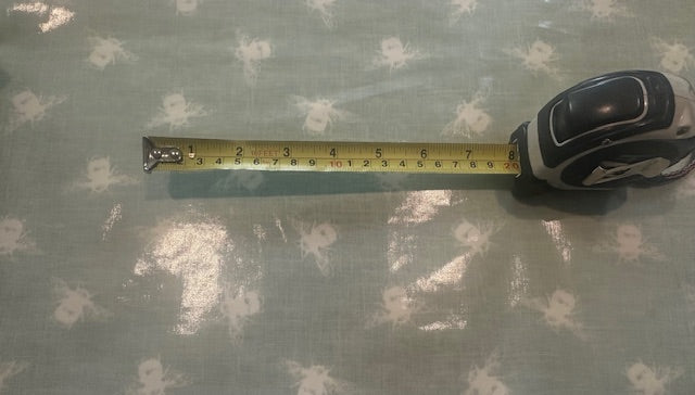 Bumble Bee on Duck Egg PVC Coated Cotton