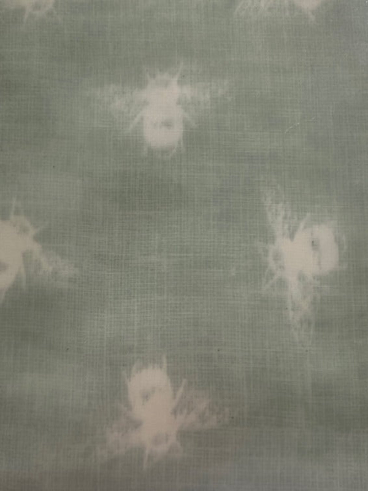 Bumble Bee on Duck Egg PVC Coated Cotton