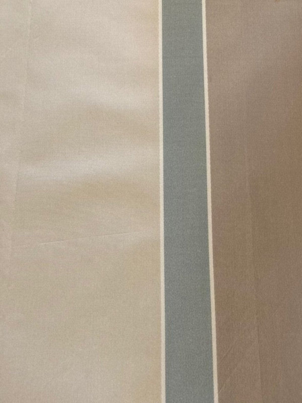 Wide Pastel Green/Cream Stripes on Silk Taffeta