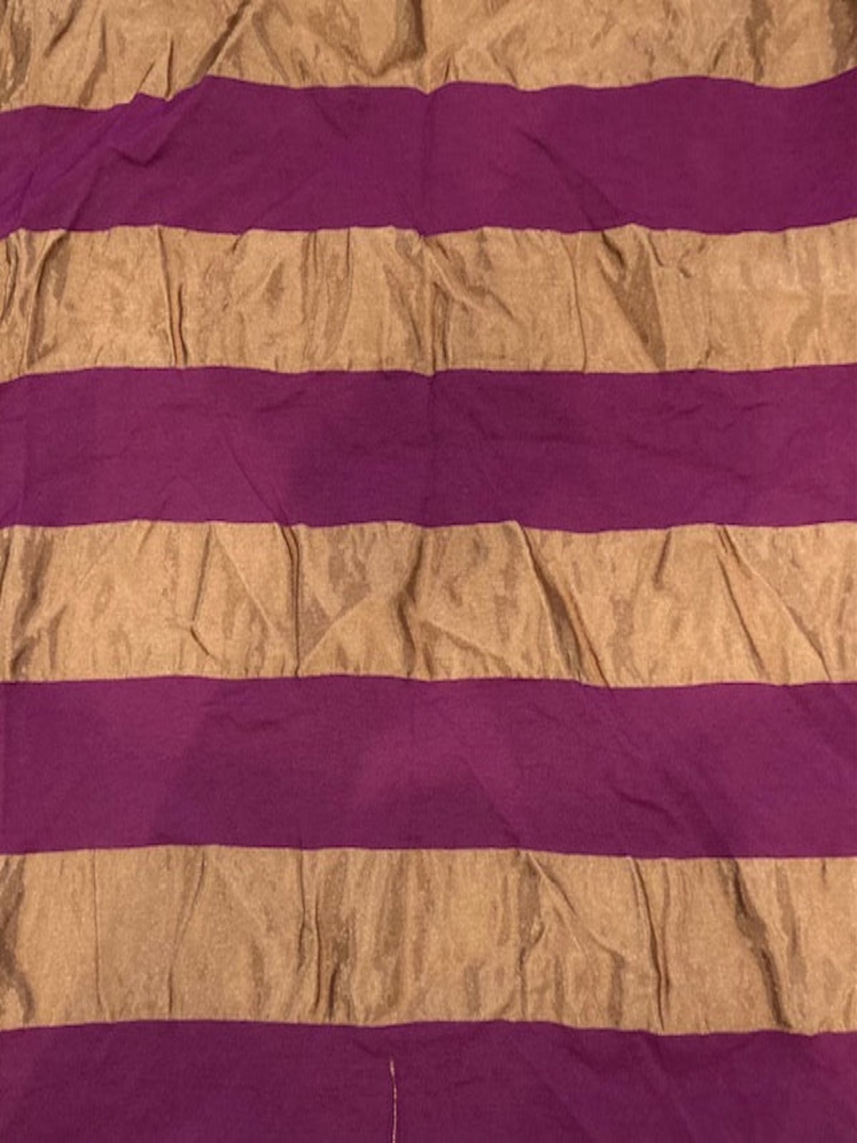 Fuchsia Woven Stripe on Crinkle Bronze Fabric