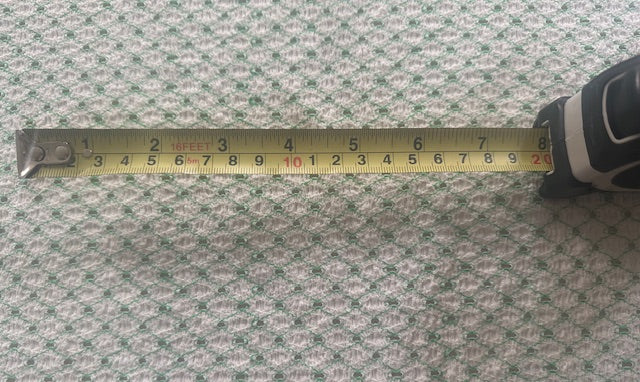 Bright Green Trellis with Stretch. Airtex Fabric