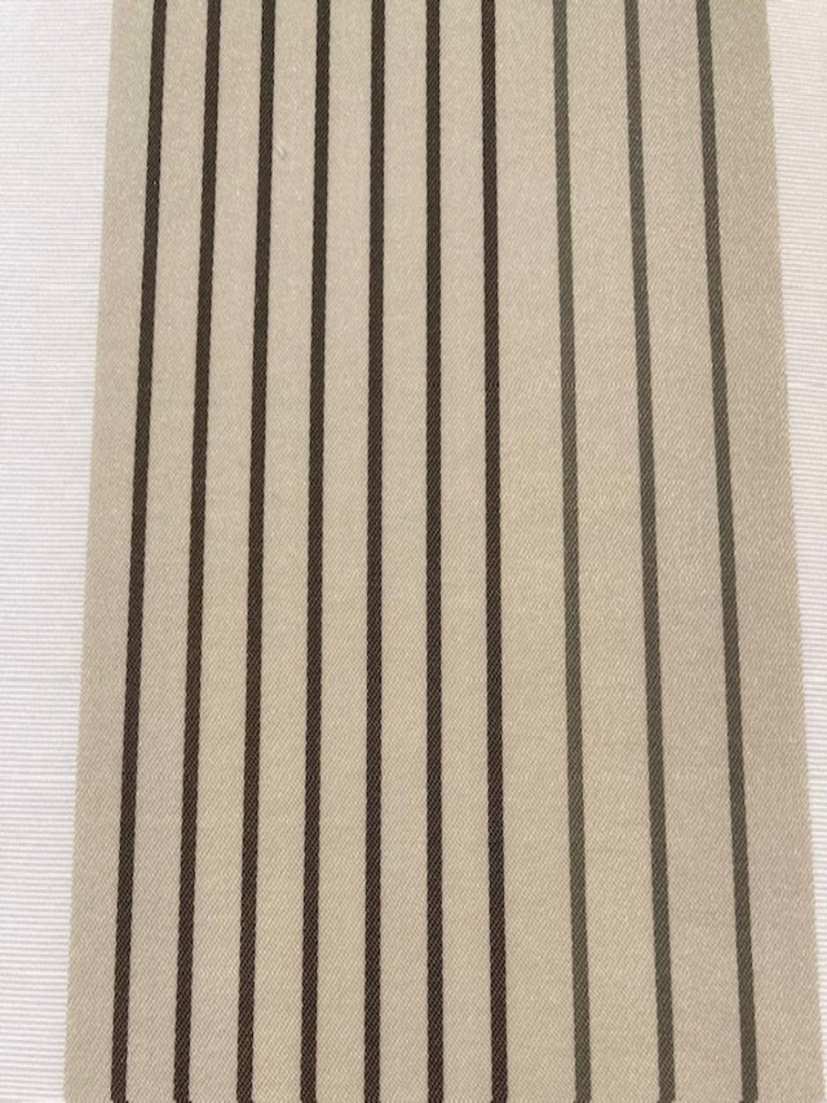 Coffee & Grey Striped Furnishing Fabric