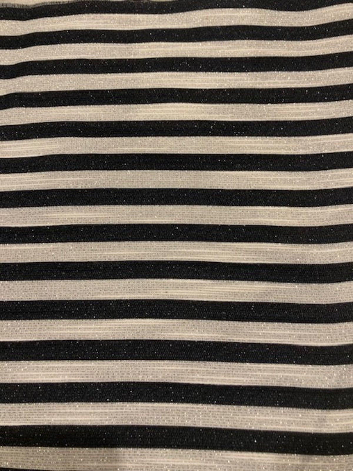 Black 8mm Stripe with Gold Glitter Lurex