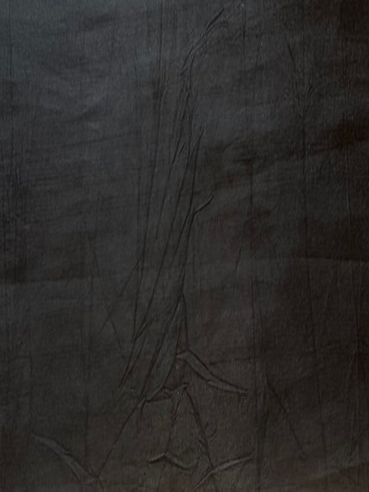 Black Crushed Effect Lightweight Silk Dupion