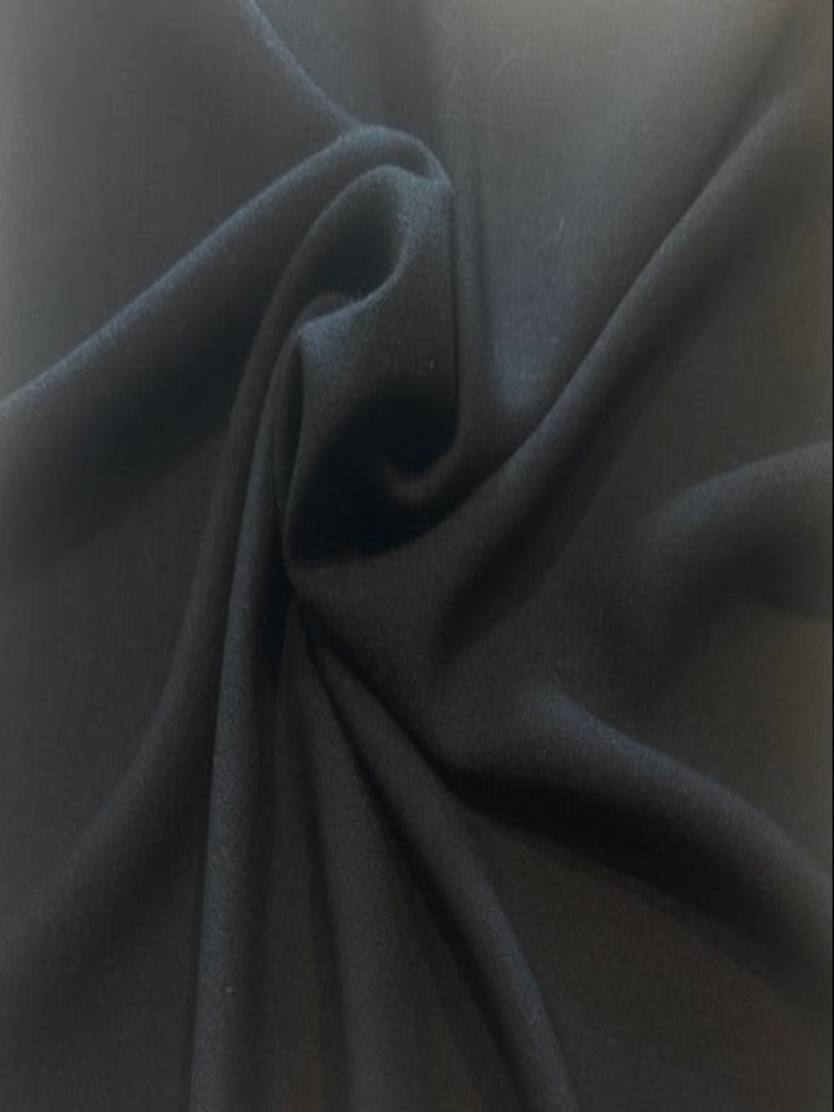Black Soft Handle Crepe with Some Stretch