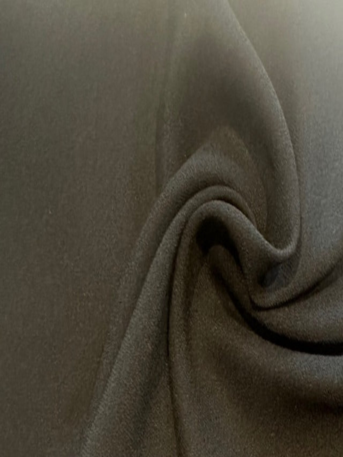 Black Satin Backed Crepe