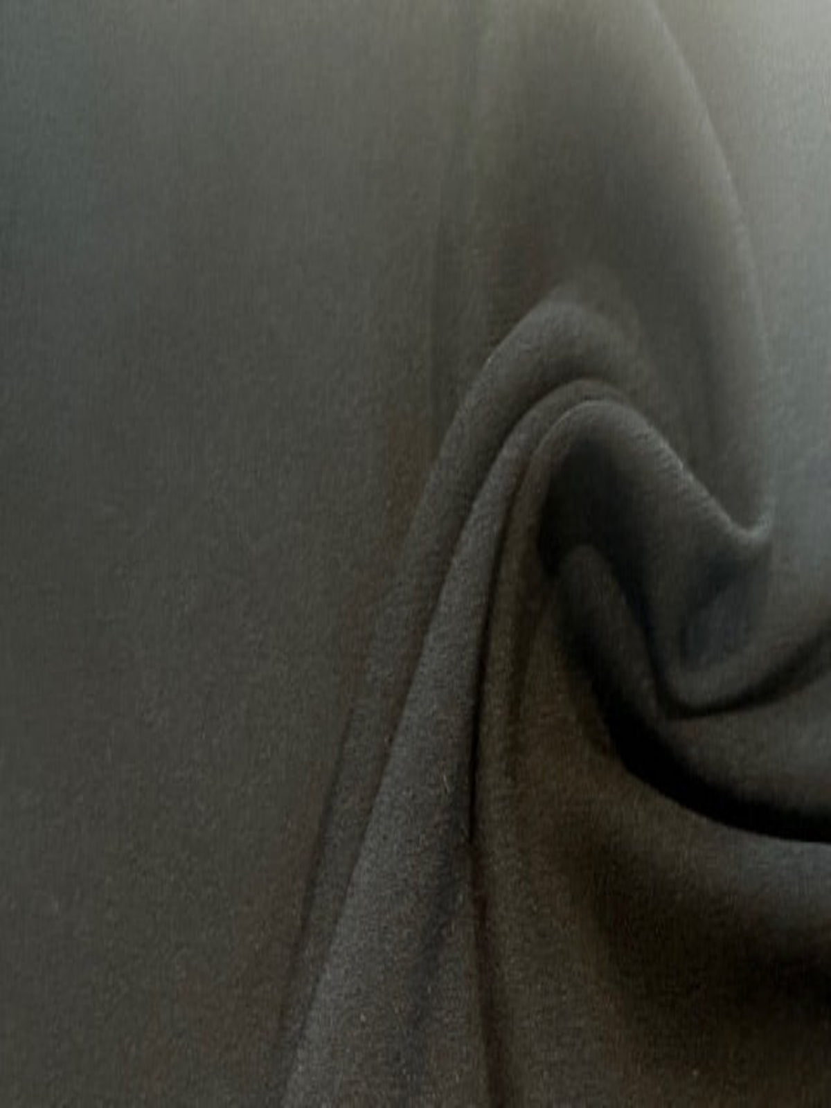 Black Satin Backed Crepe