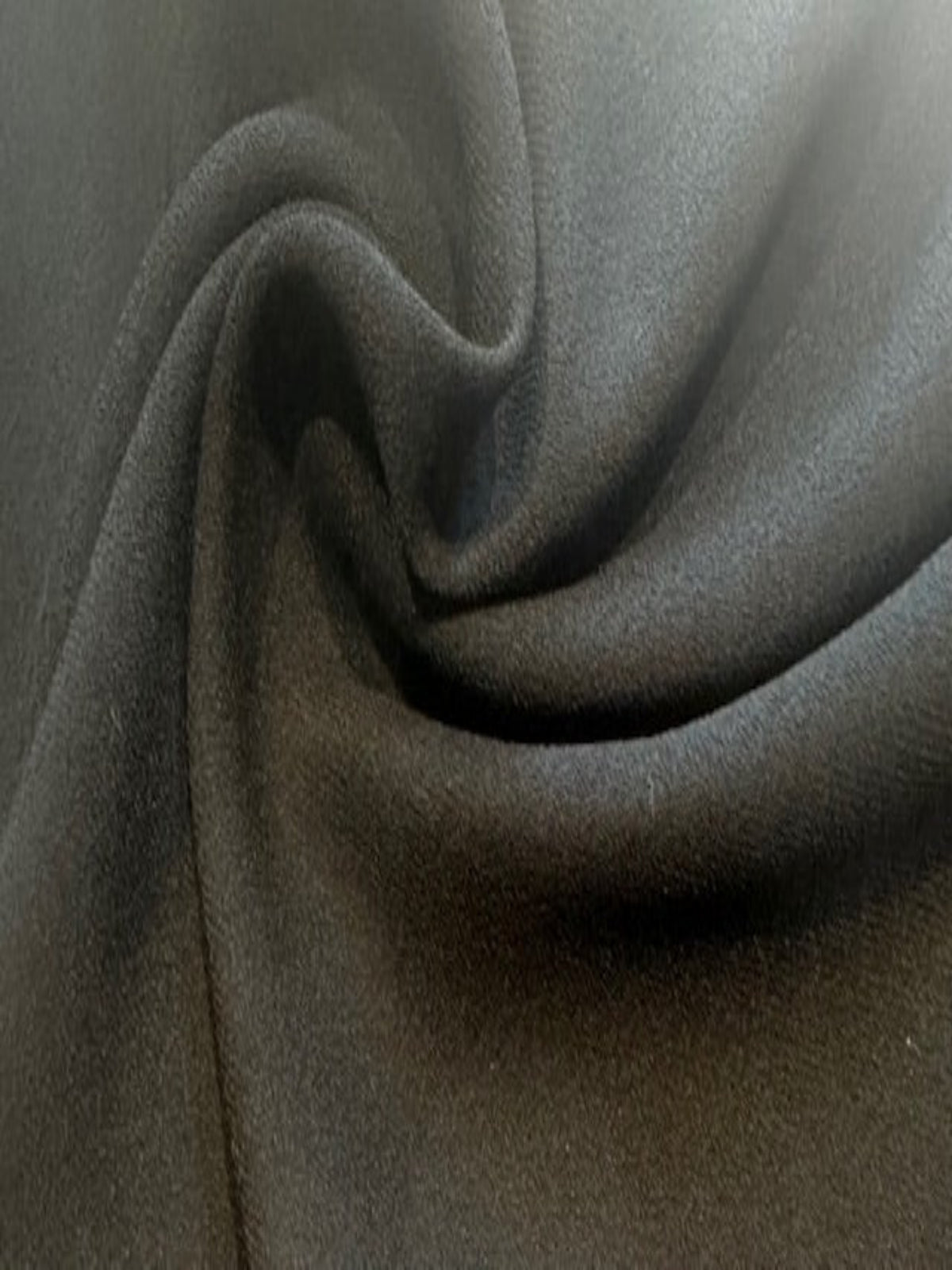 Black Satin Backed Crepe