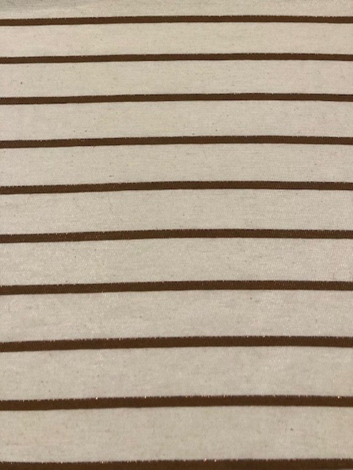Bronze Lurex Stripe with Self Coloured Lurex detail.on Ivory Stripes run across the fabric.