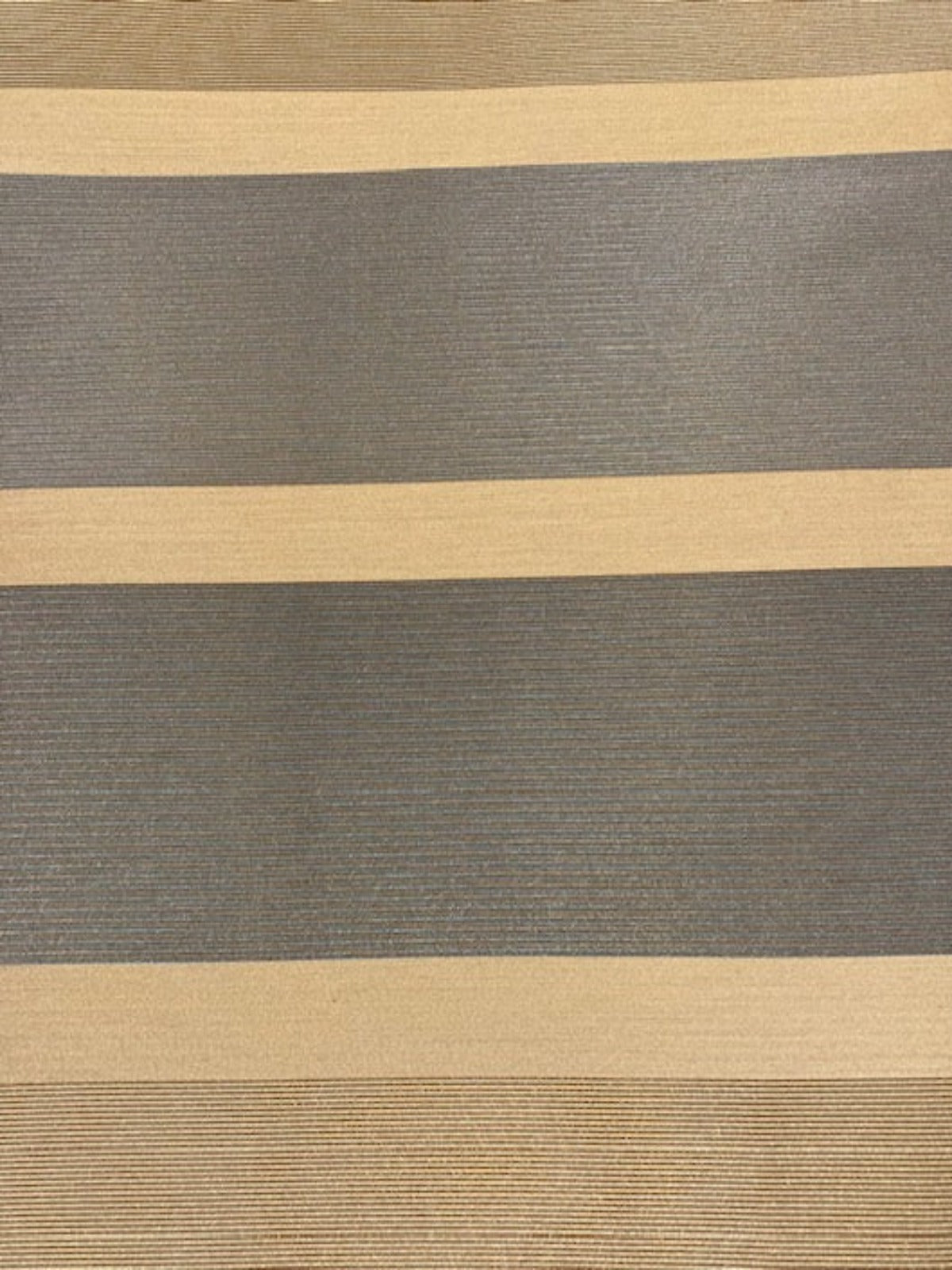 Blue/coffee Ribbed Stripes Running Across the Fabric