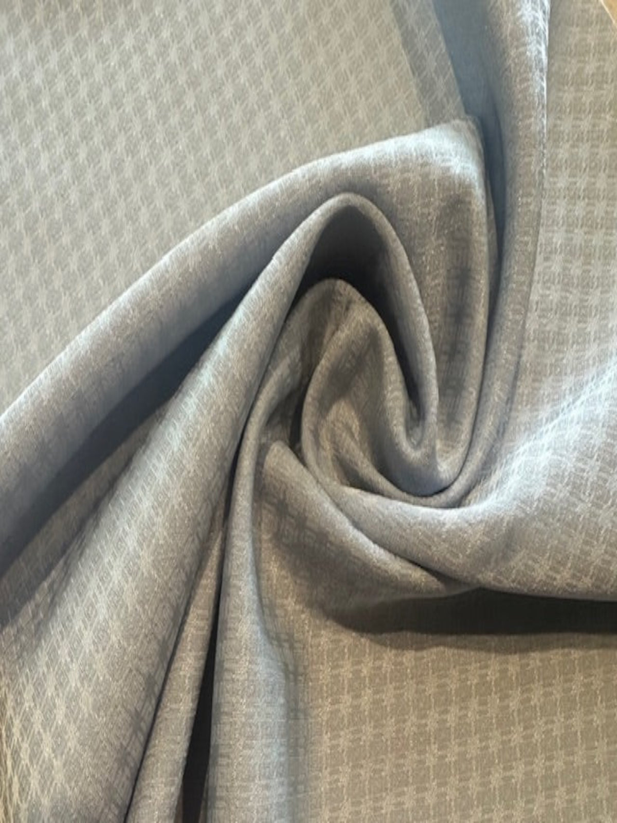 Light Powder Blue Diamond Lining with Stretch & Recycled Yarn