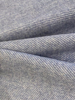 Blue Twill Soft & Warm Wool Mix