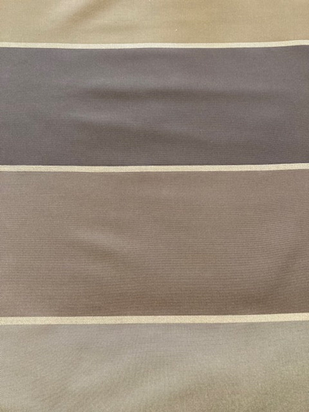 Brown & Deep Olive Striped Heavyweight Taffeta