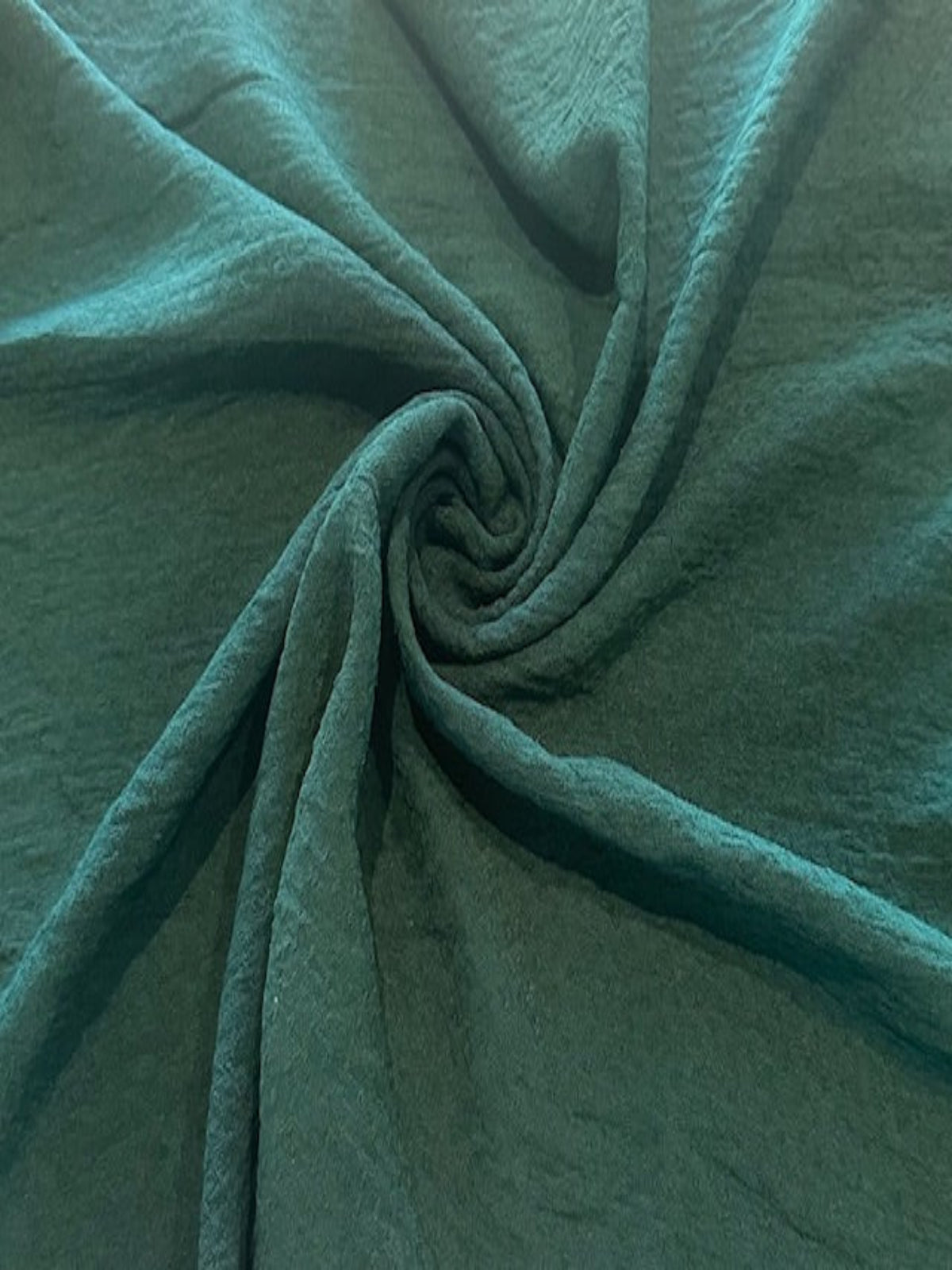 Bottle Green Textured Crepe Jersey