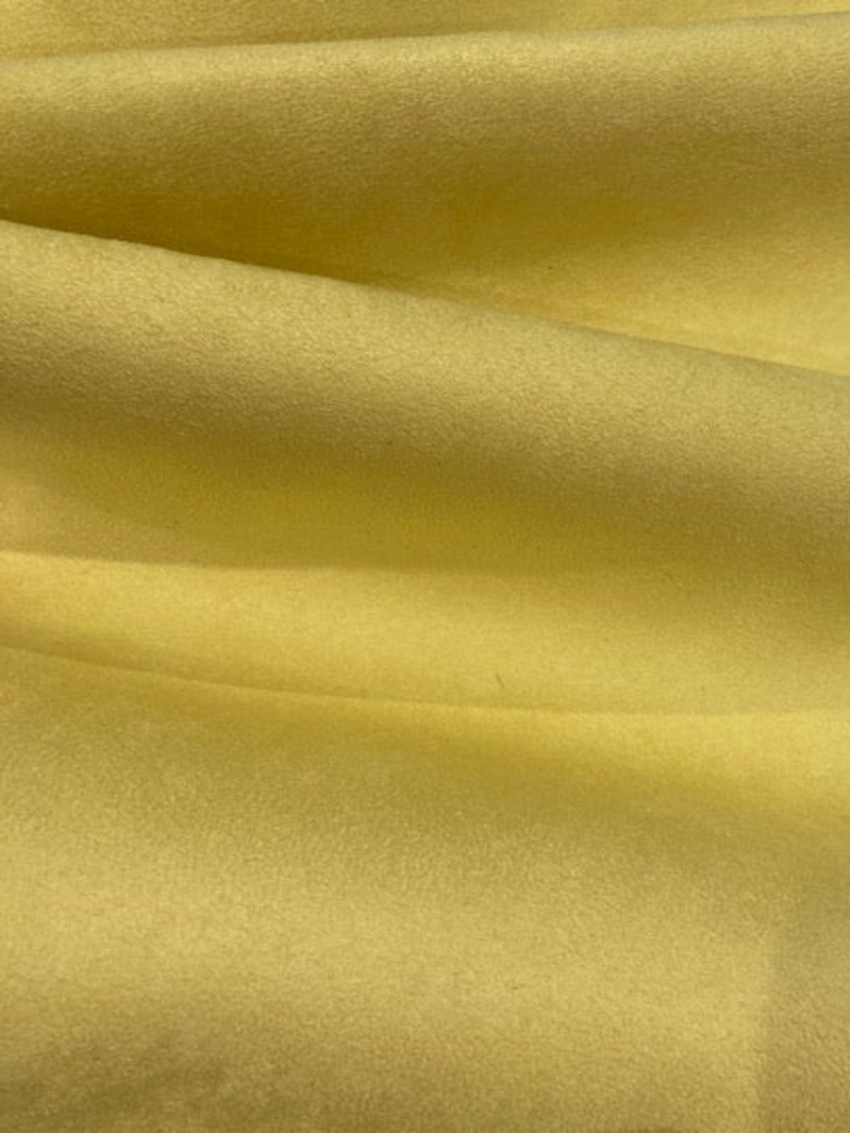 Bright Yellow Single Sided Suede