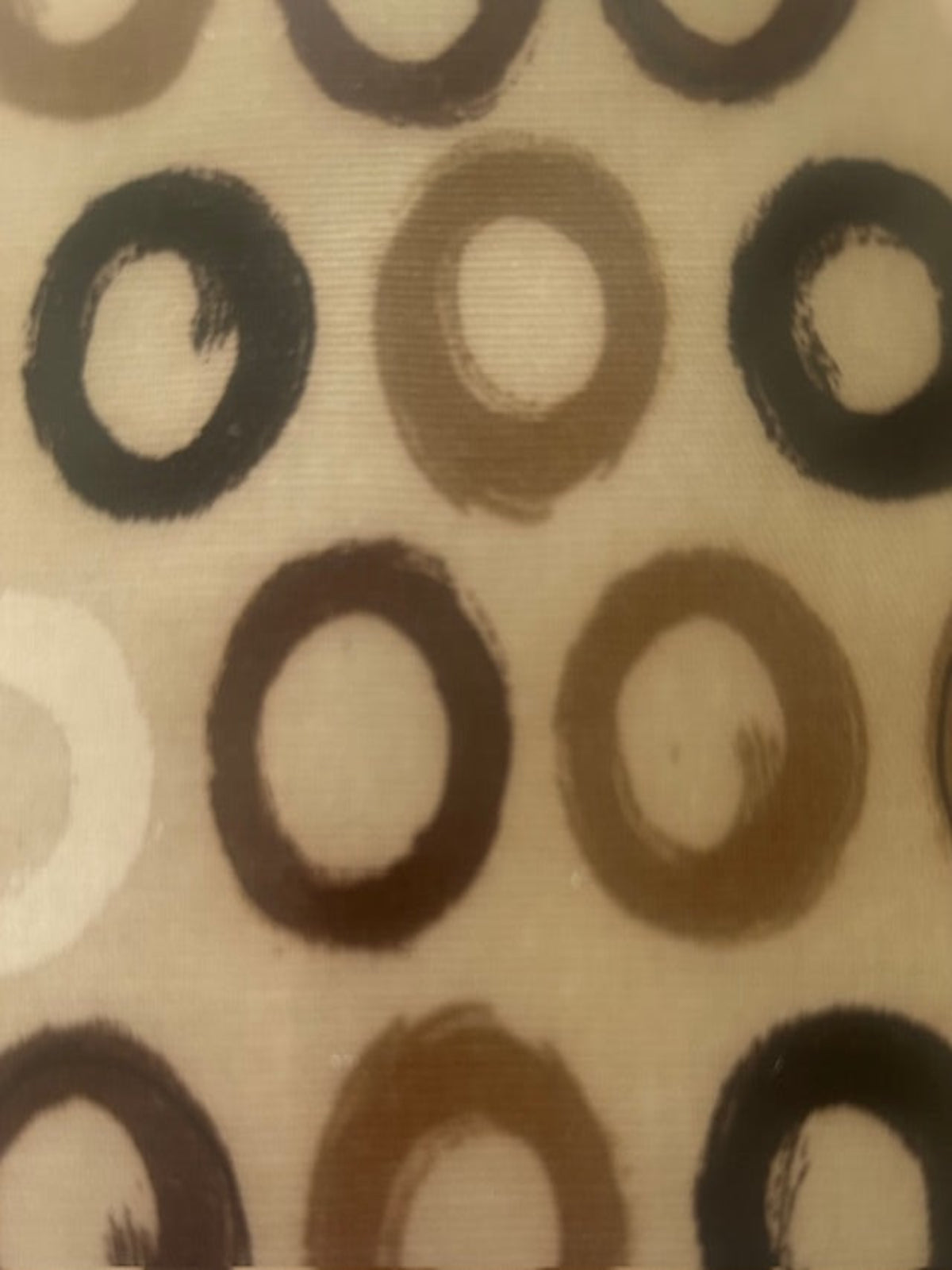 Brown Circles on PVC Coated Cotton