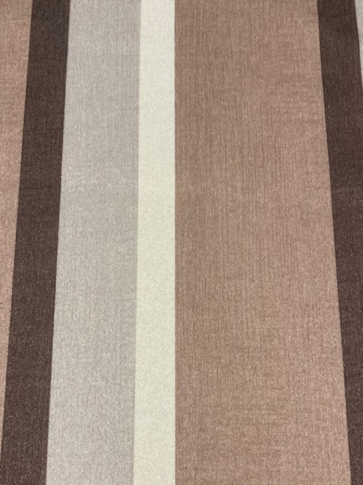 Coffee Tone Stripes. Stripes run along the fabric.