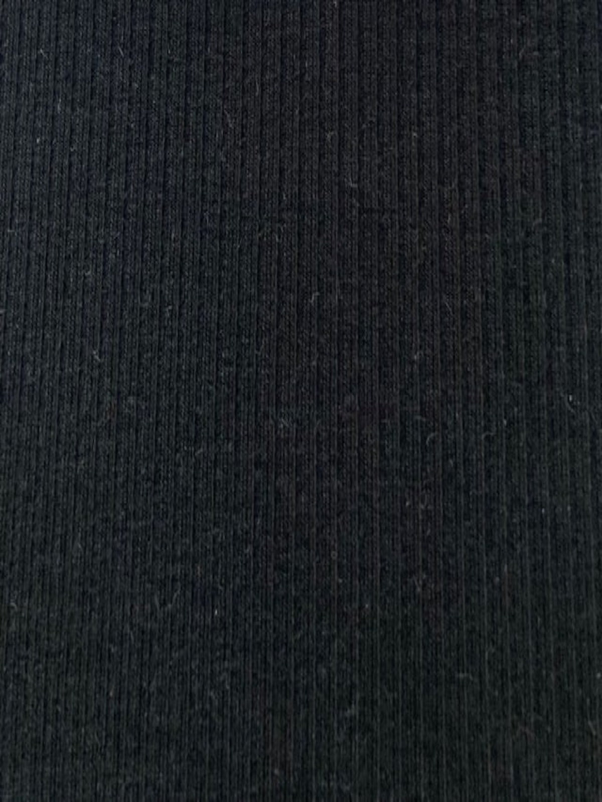 Black Ribbed Jersey