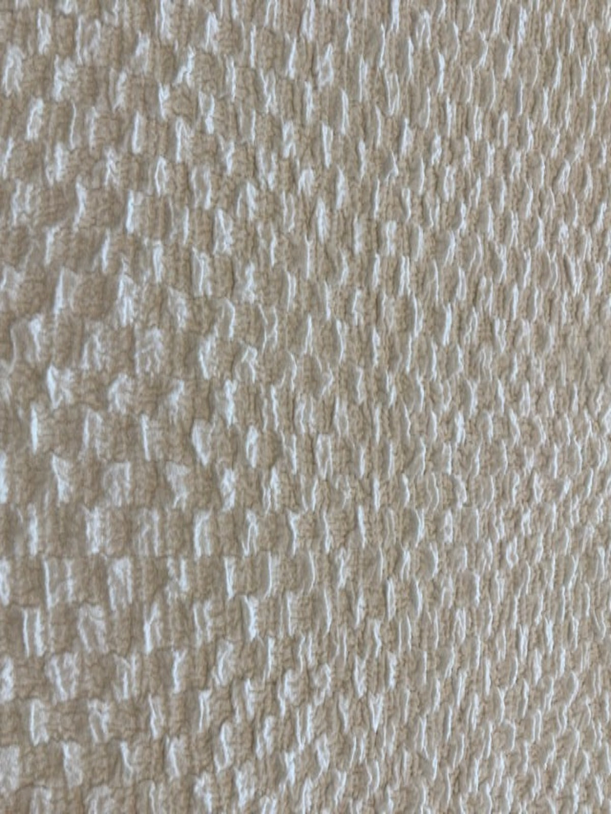 Ivory Seersucker Textured Look