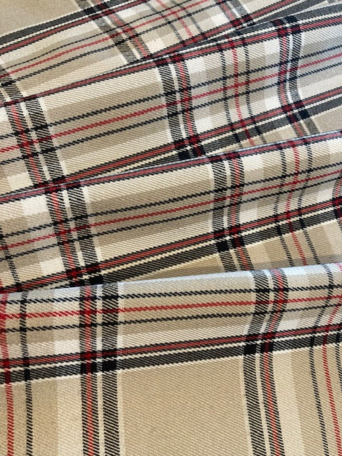 Coffee with Red/Black Overcheck - Soft Handle