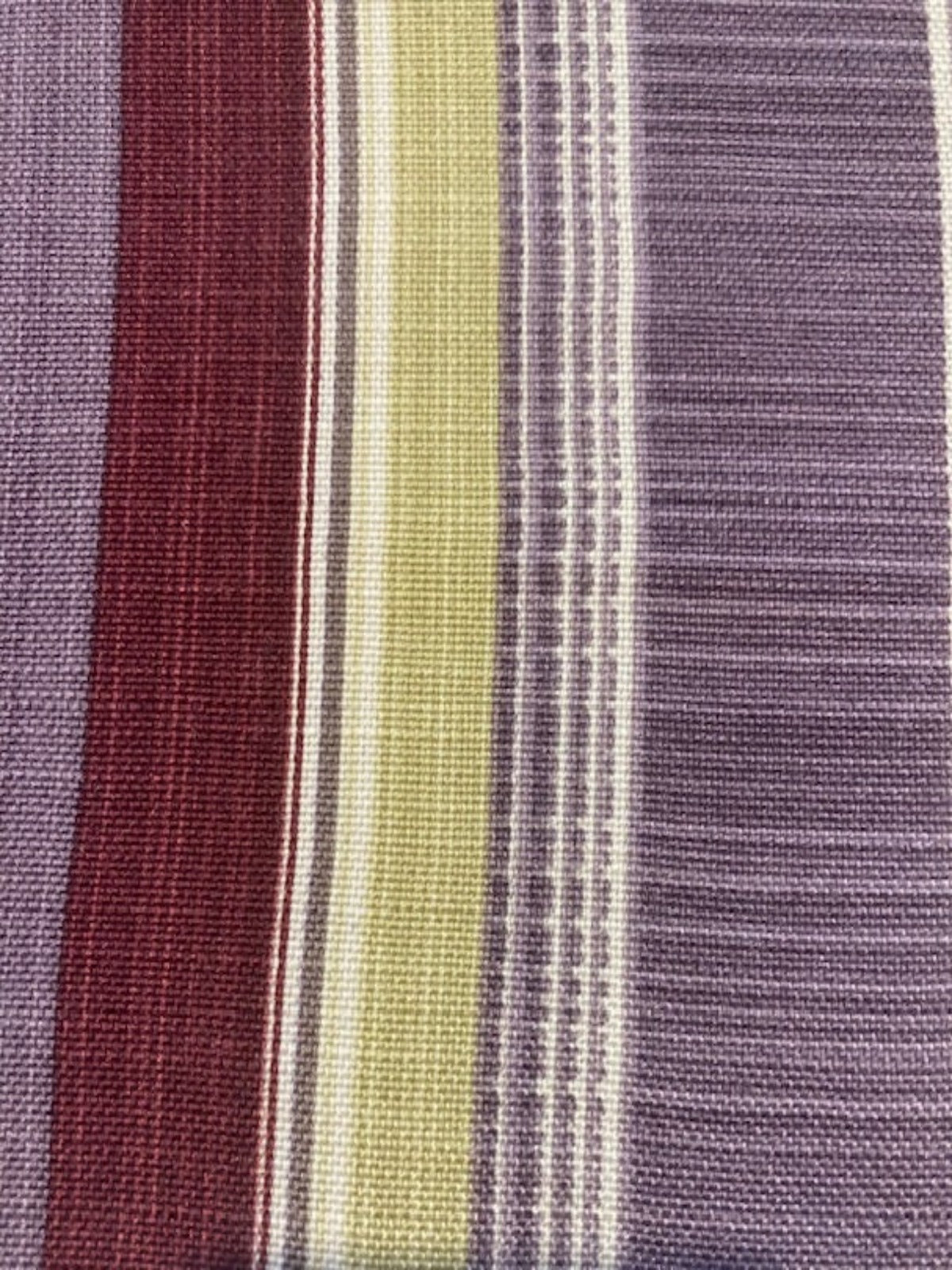 Berry & Lime stripe on Cotton " Jamasque - Ptolemy"