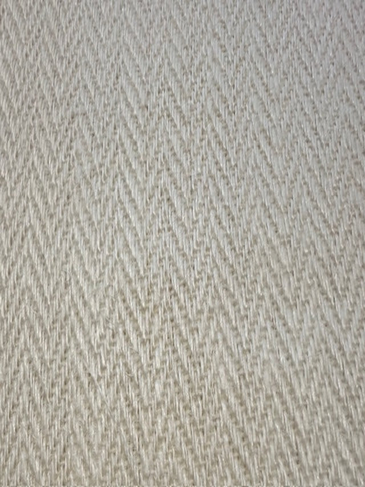 Ivory Herringbone Linen Heavy Furnishing