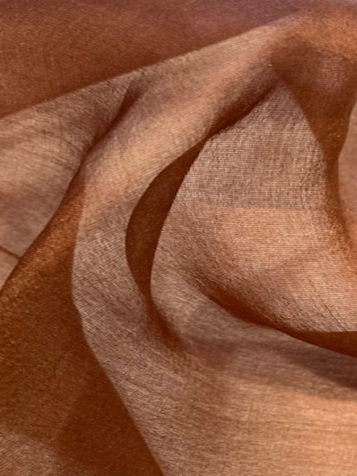 Caramel Silk Organza