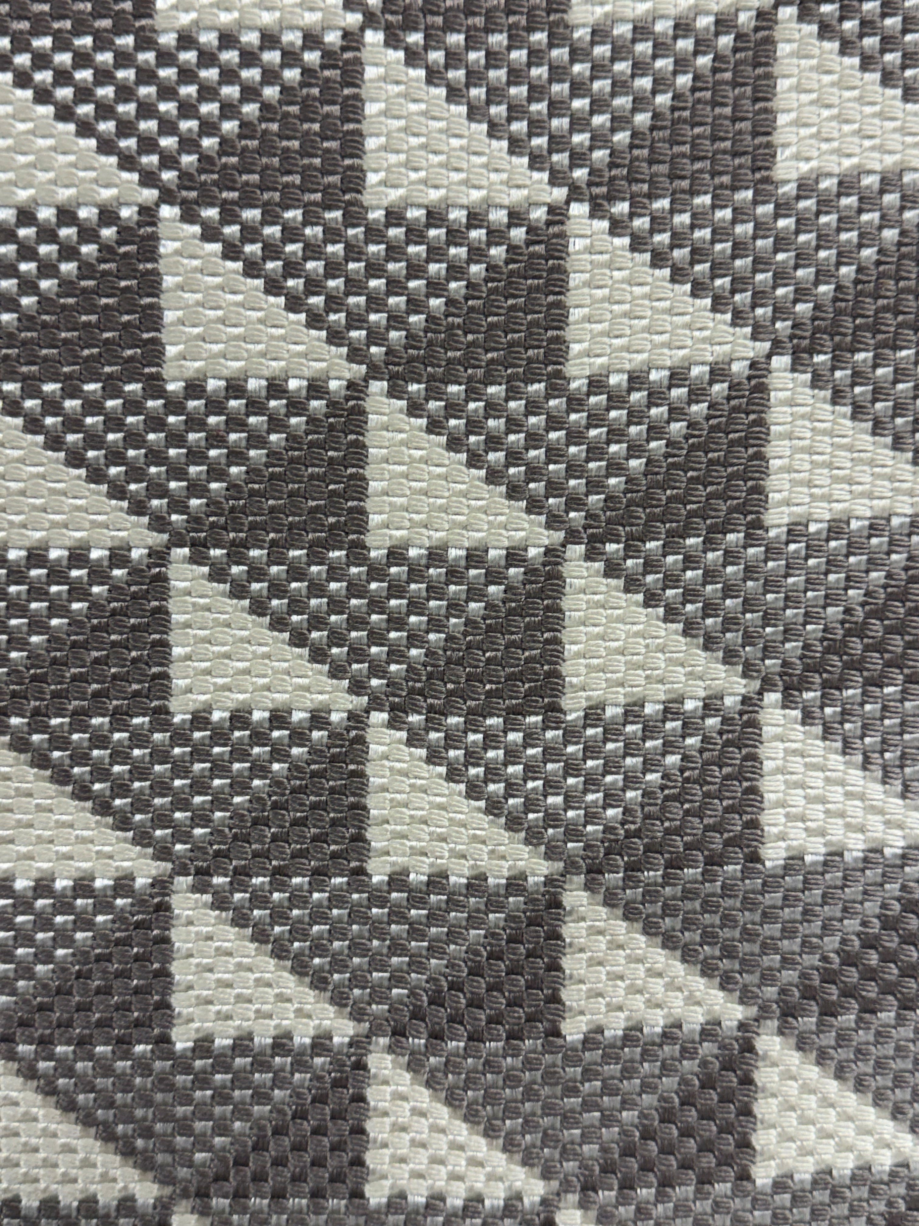 Designers Guild Tarakan Outdoor Fabric – Cream & Taupe Brown | 136 cm Wide | 527 gsm