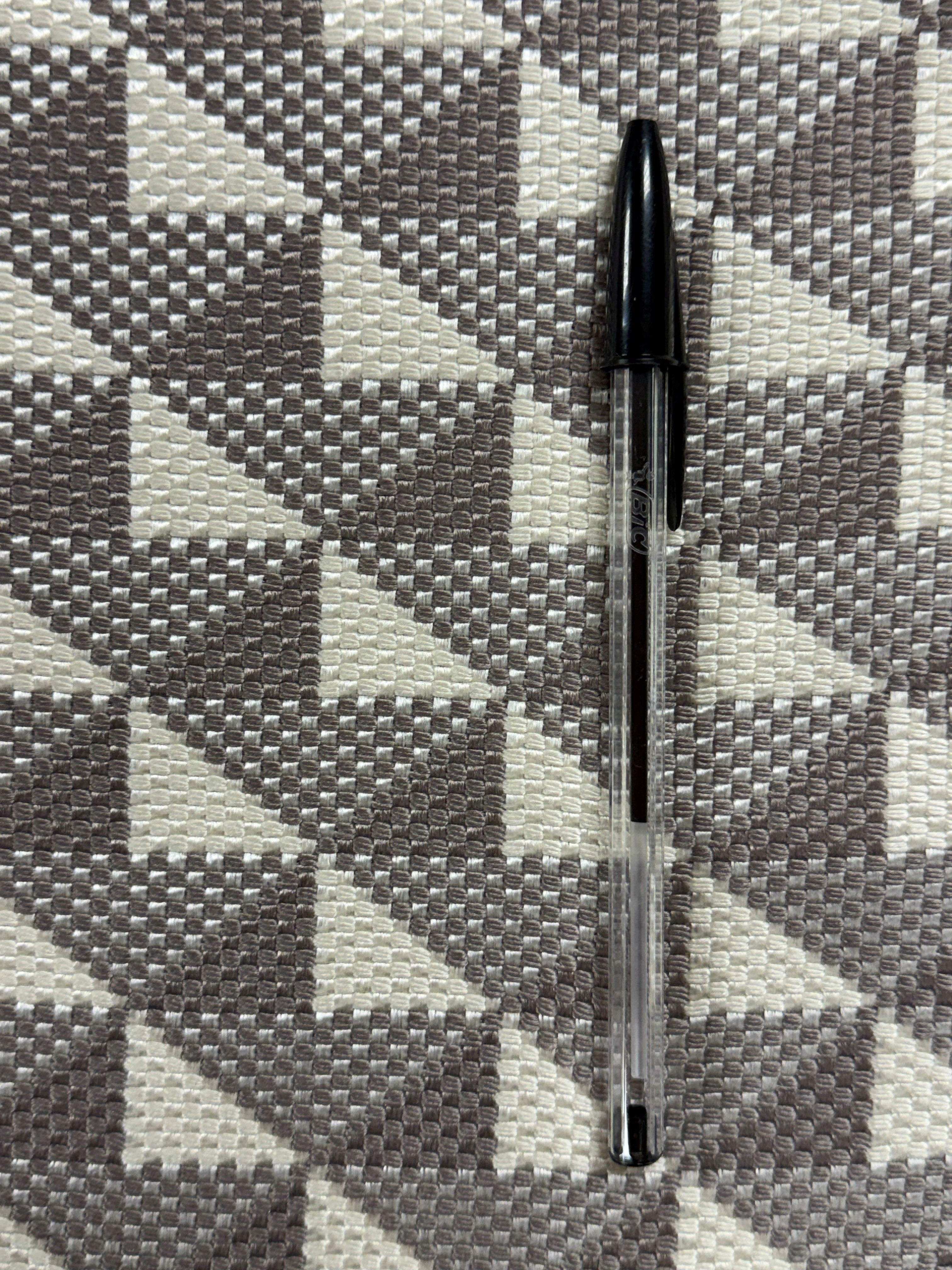 Designers Guild Tarakan Outdoor Fabric – Cream & Taupe Brown | 136 cm Wide | 527 gsm