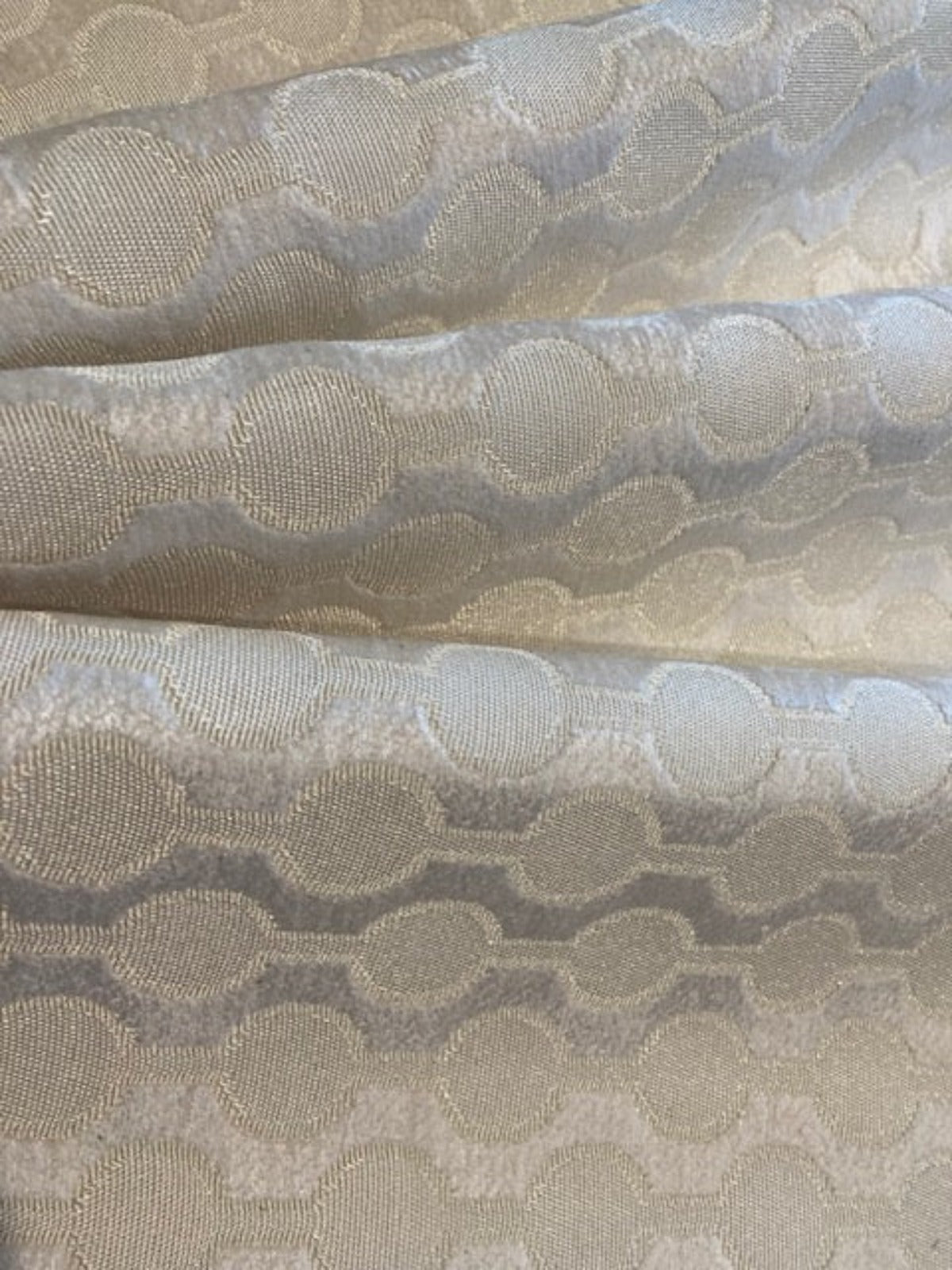 Ivory linked Spot Jacquard