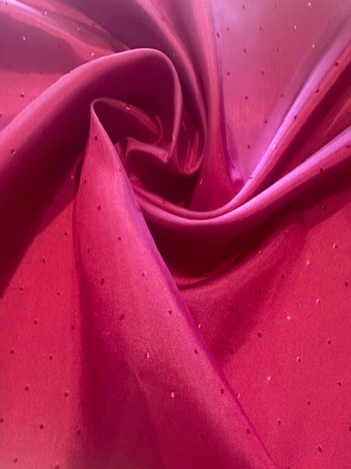 Claret Taffeta Lining with Self Coloured Dot