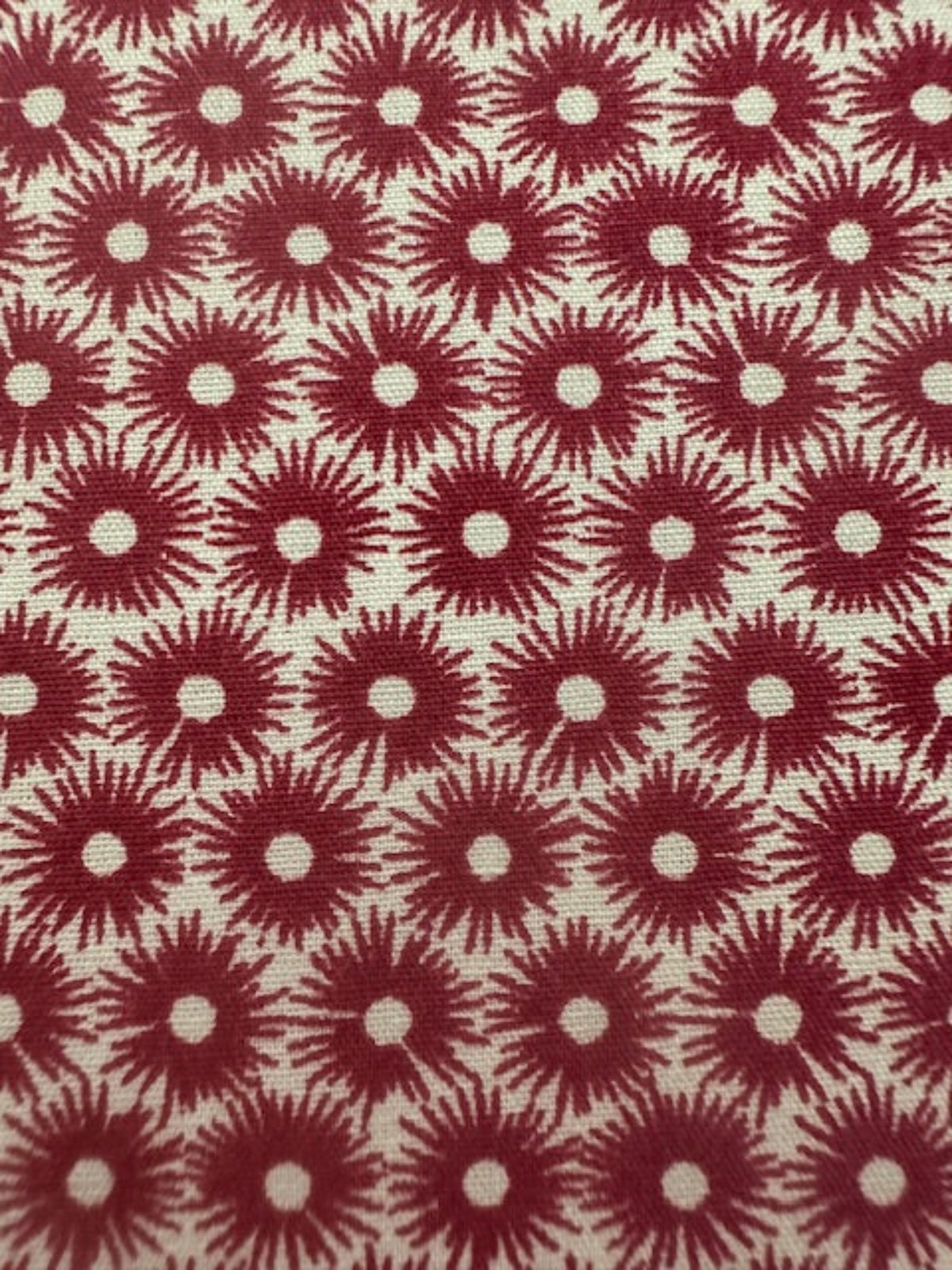 Claret Star on Cotton Lawn