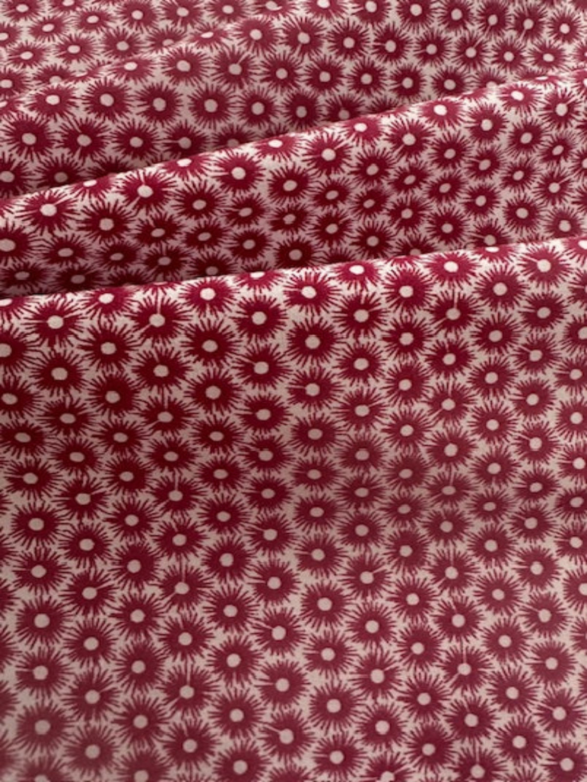 Claret Star on Cotton Lawn